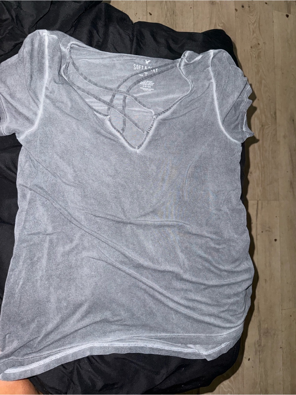 American Eagle Outfitters Soft & Sexy Gray Tee